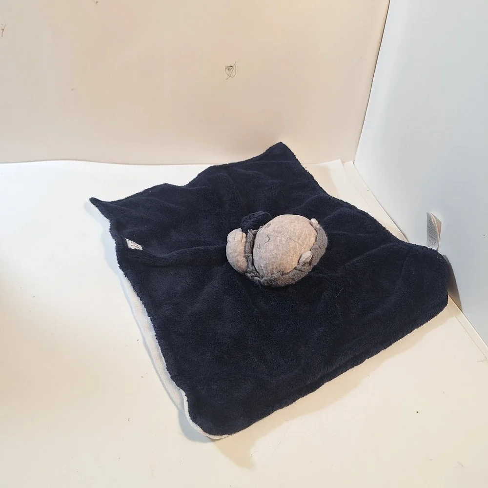 Carters Just One You Roar Lion Navy Blue‎ Gray Plush Security Blanket Lovey 15